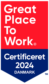Great Place To Work Danmark certificering 2024 logo