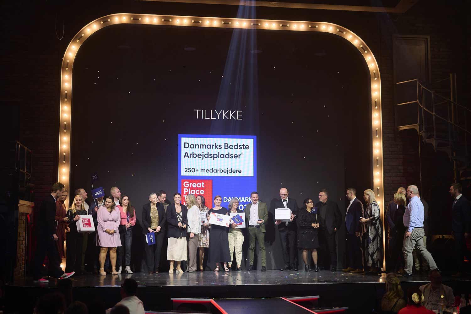 Hyldest af Danmarks Bedste Arbejdspladser 2026 med 250+ medarbejdere