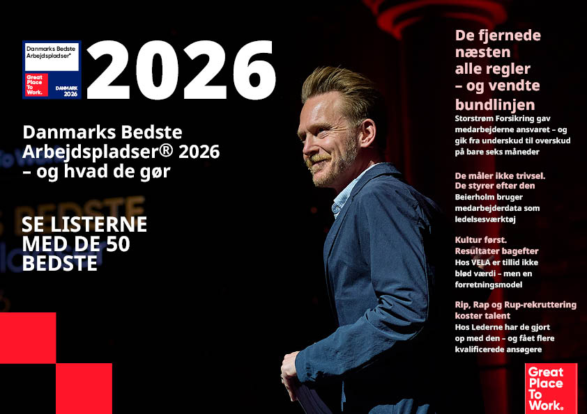 Forside af Danmarks Bedste Arbejdspladser 2026 Magasinet