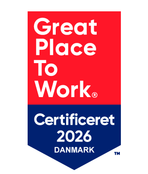 Great Place To Work Certificeret 2026 Danmark logo