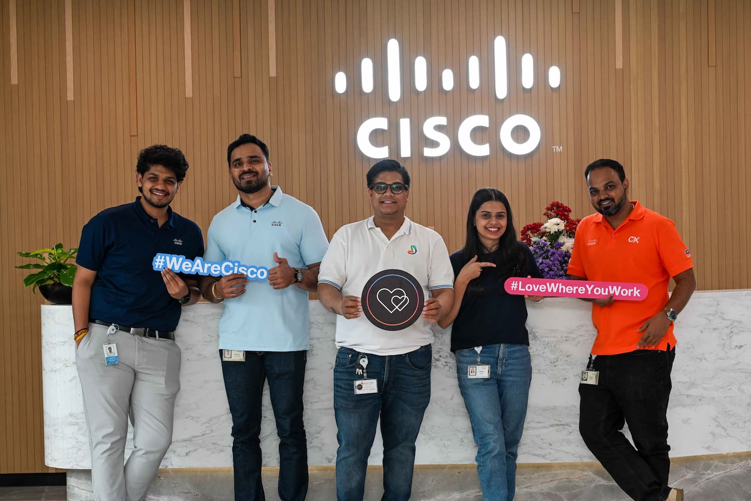 Passionate employees are bountiful at Cisco’s Bangalore office.