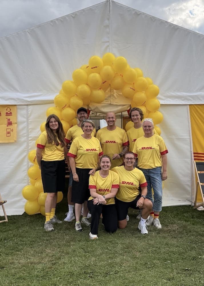 DHL eCommerce: Denmark DHL Relay Decoration Team 2025 - All employees participate in Europes largest relay DHL Relay
