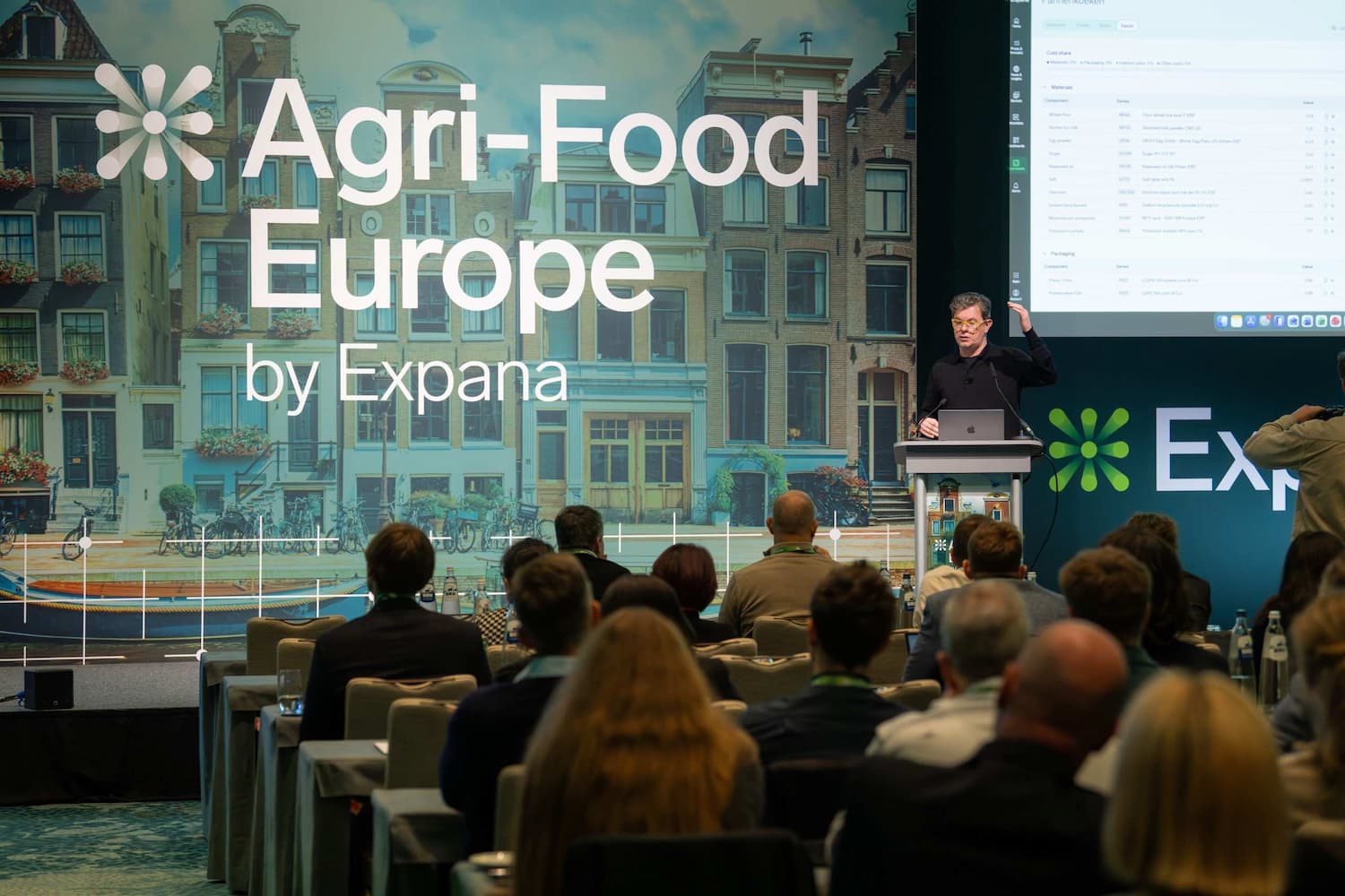 Mike Burgess speaks on stage at our Agri-Food Europe event, sharing his perspective with our customers and prospects.