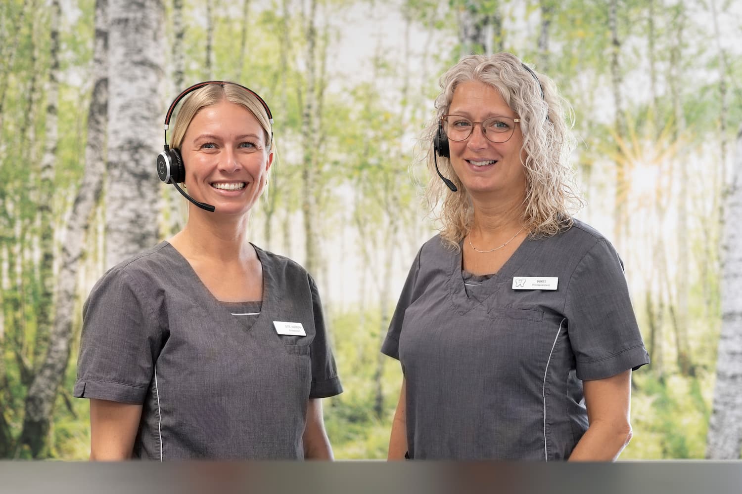 Klar til at modtage patienter med et smil.