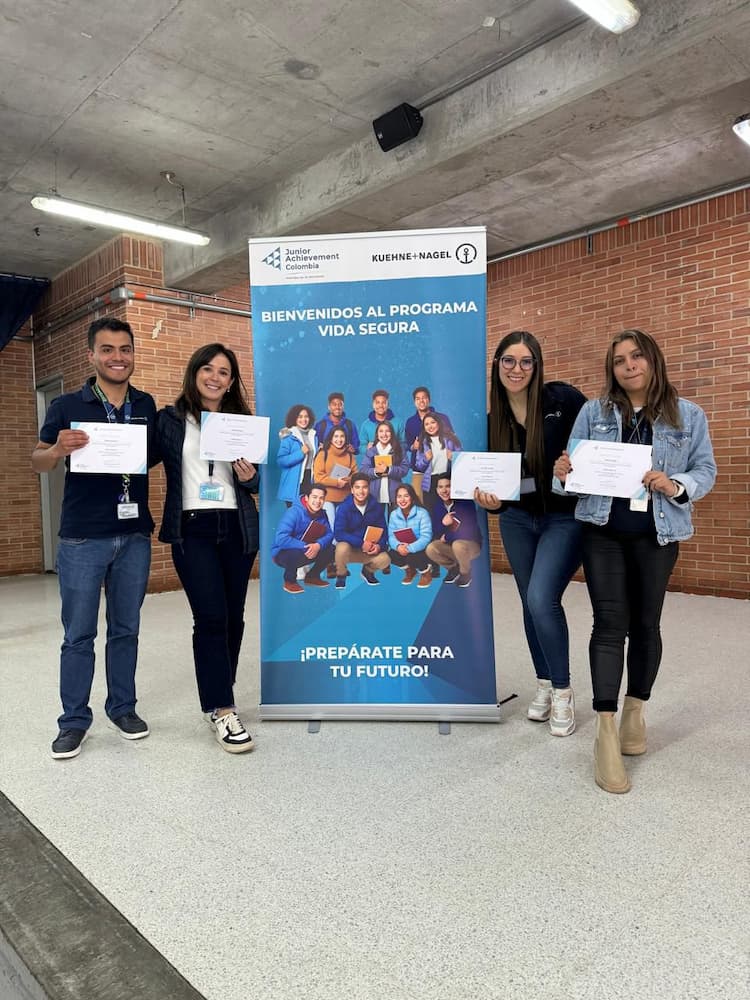 Junior Achievement Program, where colleagues from Colombia hosted career forums at schools to inspire young generation.