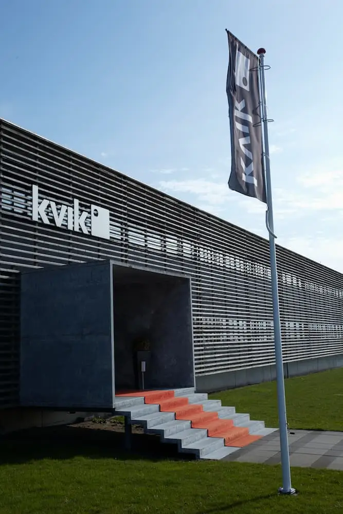 Main entrance at Kvik A/S Headquarter in Vildbjerg, Denmark