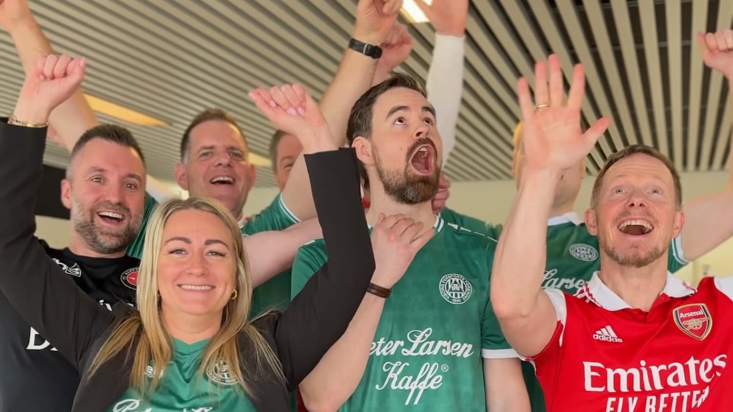 Lokal fodbolddyst mellem lokale virksomheder