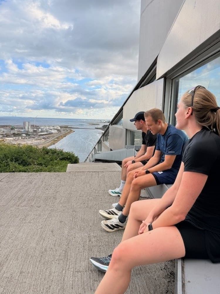ØENS Løbeklub på tur op ad Amager bakke
