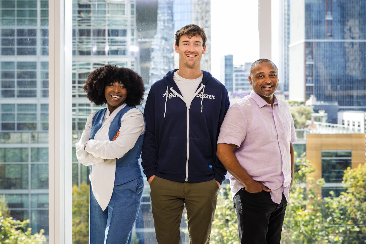 Salesforce employees in our headquarters in San Francisco.
