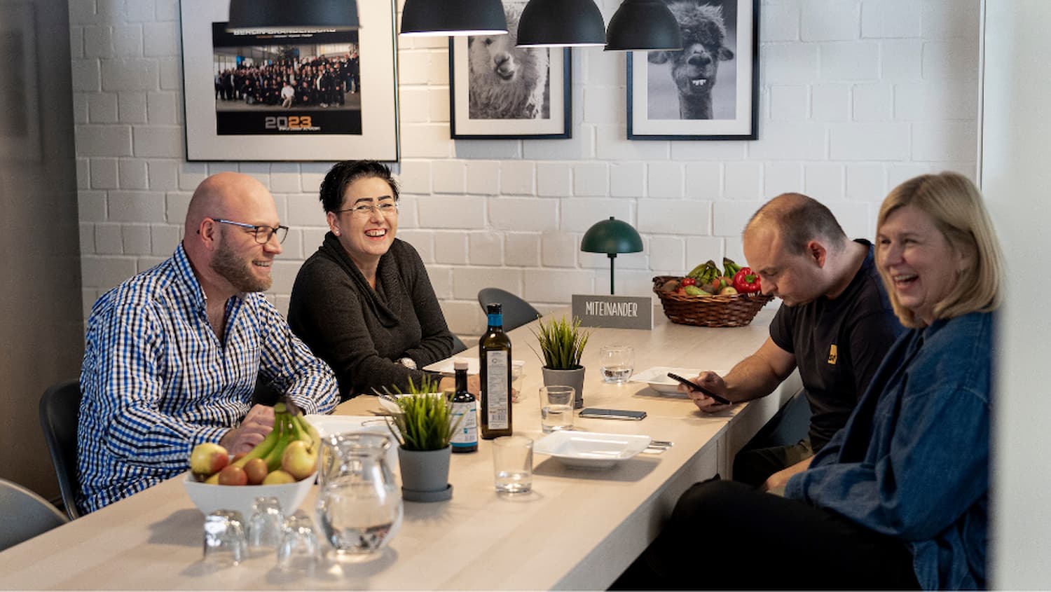 Gemeinsame Mittagspause