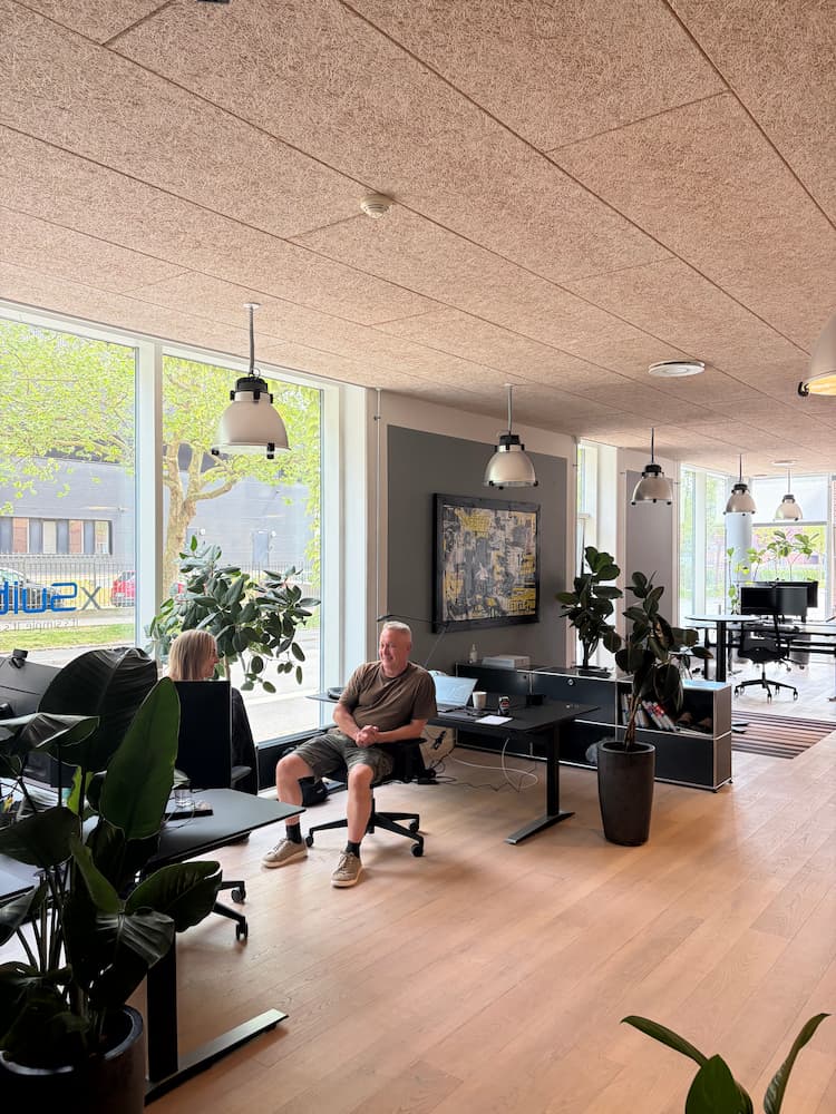 Our bright office in Copenhagen provides space for fantastic collaboration.