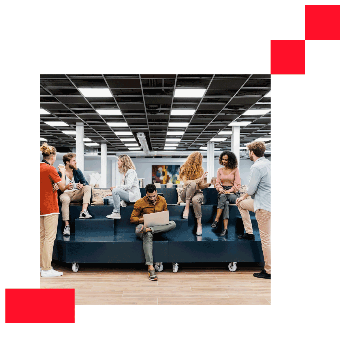 Glade medarbejdere efter en succesfuld medarbejderundersøgelse